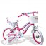 Bicicletta Bici bambina Regina fashion girl 12 pollici. Biciclette per bambini fucsia con rotelle e cestino.