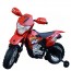 Motocicletta elettrica per bambini con batteria 6V, moto cross rossa per bambino con luci e suoni.