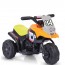 Motocicletta elettrica Racing arancio per bambino con batteria 6 volt, moto elettriche bimbo da corsa per bambini con retromarcia.