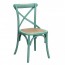Sedia in legno verde per cucine, sedie sala da pranzo da abbinare al tavolo della cucina.