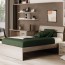 Letto in legno una piazza e mezza per cameretta bambini, letti singoli moderni di colore olmo per camerette ragazzi 200x131x98 cm.