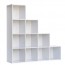 Libreria scaffale componibile bianca, librerie divisoria componibili con 10 cubi 