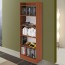 Libreria verticale componibile noce antico alta 180 cm, librerie componibili e modulari in legno per ufficio e camerette bambini.