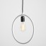 Lampadario piatto in metallo Customform, colore bianco. Lampadari sospensione design moderni soggiorno.