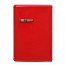 Frigorifero albergo monoporta da tavolo Akai rosso. Frigoriferi sottotavolo vintage 90 litri con freezer congelatore, ideale per gli alberghi e nei camper.