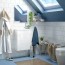 Mobile bagno laccato bianco con un ripiano interno. Mobili bagno completo di specchio e lavabo in resina a prezzi scontati