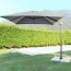 Ombrellone antivento da giardino con palo girevole in alluminio. Ombrelloni da terrazzo 3x3, ideali anche per il balcone e tavoli esterni.