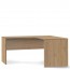 Scrivania angolare destro noce larga 180 cm. Scrivanie ufficio in legno porta pc per arredamento camerette, dimensioni 76x180x69 cm.