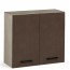 Mobile pensile per cucina componibile con ante 80 cm fango. Mobili pensili argilla per cucine componibili, dimensioni 72x80x32 cm.