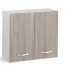 Mobile scolapiatti da muro per cucina componibile con ante olmo 80 cm. Pensile colapiatti per cucine componibili, con vaschetta raccogli gocce. 