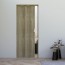 Porte interne a soffietto moderne, porta a scomparsa colore rovere cognac scuro per gli interni della casa. Dimensioni 88,5x214 cm