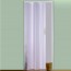 Porte interne a soffietto moderne, porta a soffietto bianco pastello per gli interni della casa. Dimensioni 83x214 cm