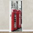 Porte interne a soffietto moderne, porta a soffietto bianca per gli interni della casa con stampa digitale. Dimensioni 89,5x214 cm