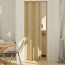 Porte interne a soffietto moderne, porta a soffietto colore cedro per gli interni della casa. Dimensioni 88,5x214 cm
