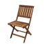 Sedia in legno pieghevole da giardino, set due sedie richiudibili pieghevoli da esterno per terrazzo. Dimensioni 46x60x82h cm.