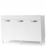 Sottolavello cucina componibile con ante 120 cm bianco frassinato. Mobili sottolavelli per cucine componibili,