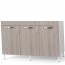 Sottolavello cucina componibile con ante 120 cm olmo. Mobili sottolavelli per cucine componibili, dimensioni 85x120x50 cm.