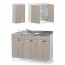 Mobile cucina componibile olmo con sottolavello a 3 ante 120 cm, pensile e scolapiatti. Mobili sottolavelli per cucine componibili, completi di lavello acciaio inox e miscelatore. 