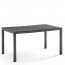 Tavolo da giardino graphite in polipropilene, tavoli da esterno per balconi e terrazzi. Dimensioni 146x86x74h cm 